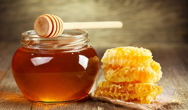 Jar of Honey and Comb